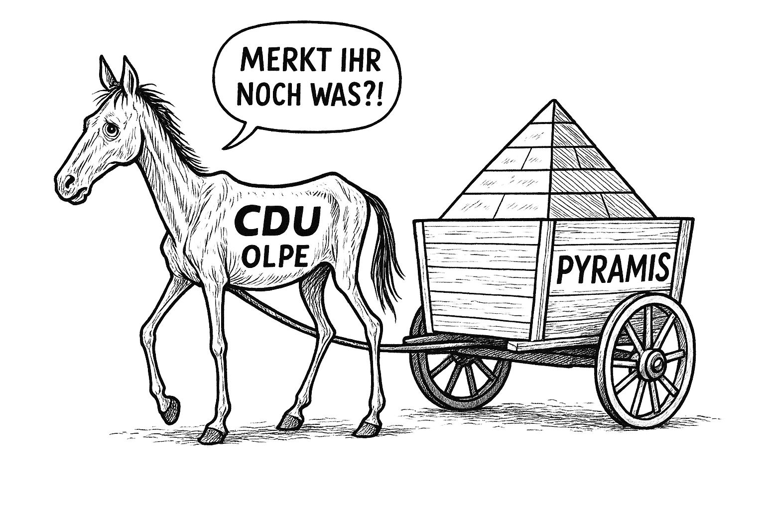 wer lässt sich hier vor den Karren spannen?
